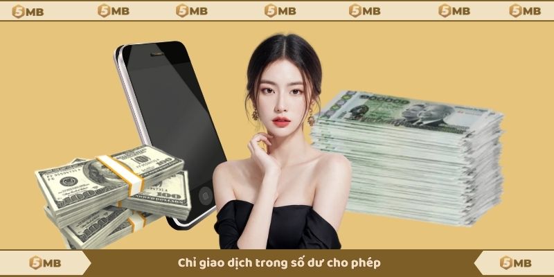 Chỉ giao dịch trong số dư cho phép
