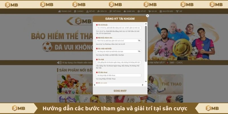 Hướng dẫn các bước tham gia và giải trí tại sân cược