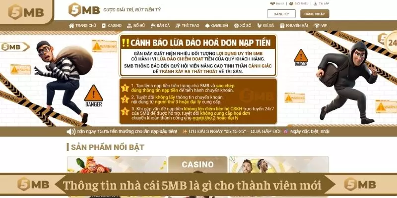 Thông tin về nhà cái 5MB là gì cho thành viên mới 